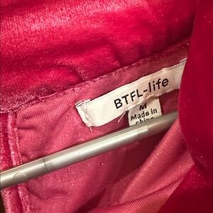 Velvet  Cowl Neck Top in Vibrant Pink